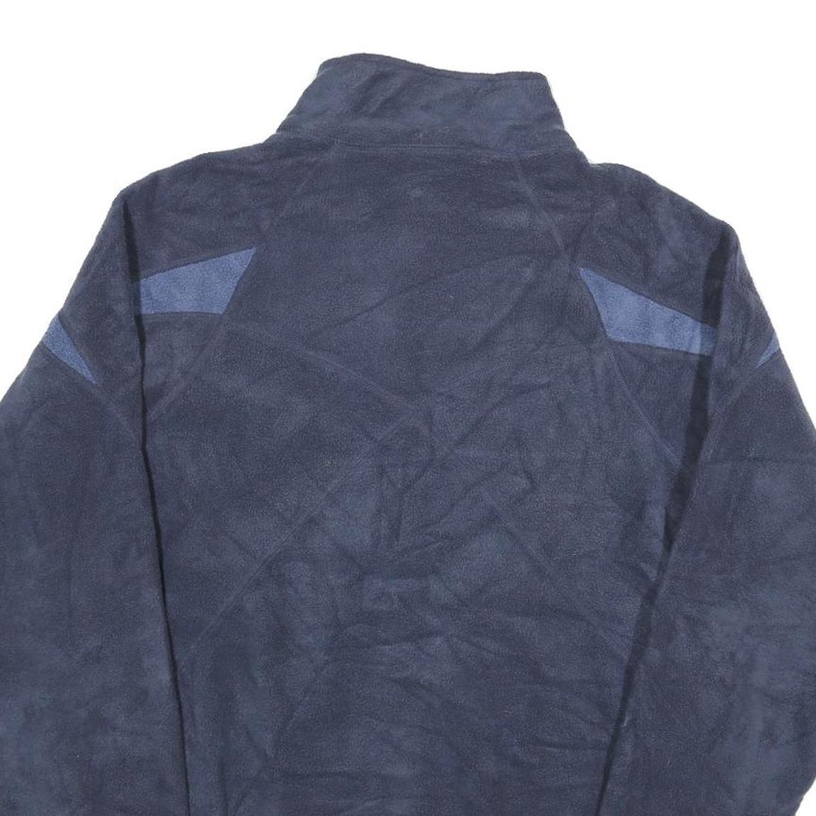 HELLY HANSEN Mens Navy Blue Jacket L Polyester Fleece Zip Front Outdoor Casual