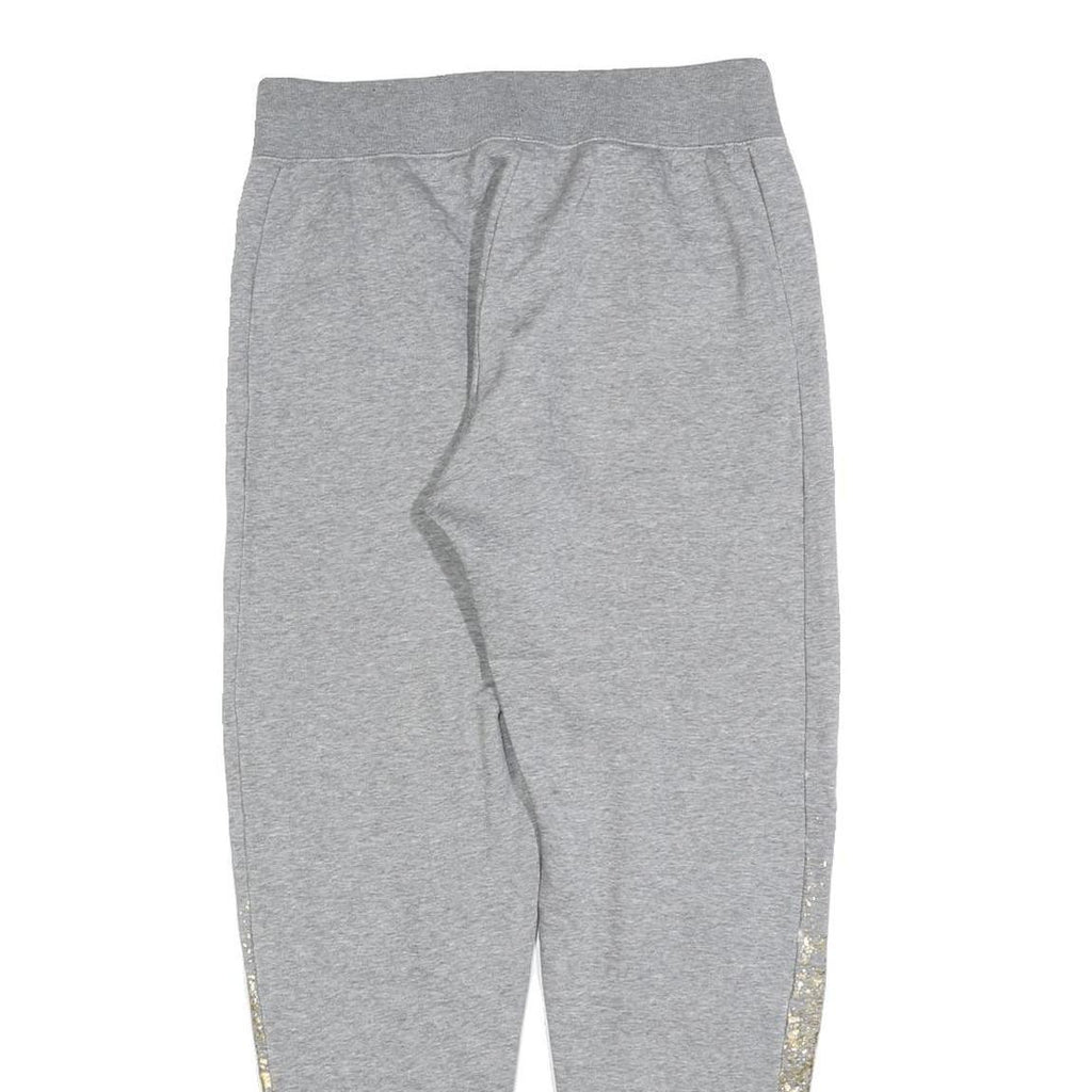 NIKE Womens Grey & Gold Joggers Slim Tapered S W26 L28 Sweatpants