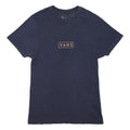 VANS Mens Navy Blue Logo Graphic T-Shirt S Short Sleeve Crew Neck Cotton Blend