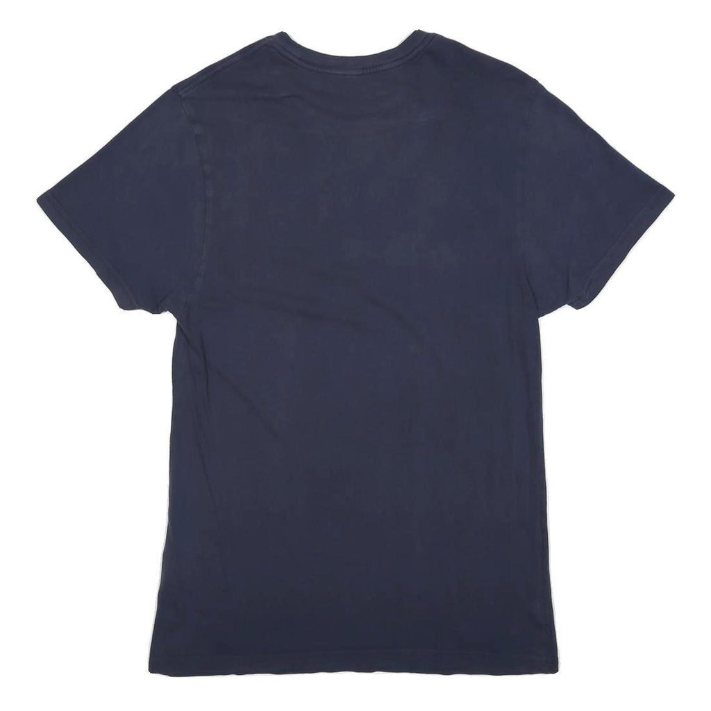 VANS Mens Navy Blue Logo Graphic T-Shirt S Short Sleeve Crew Neck Cotton Blend