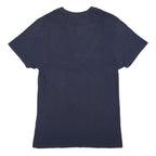 VANS Mens Navy Blue Logo Graphic T-Shirt S Short Sleeve Crew Neck Cotton Blend