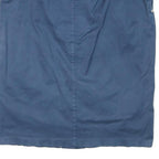 ELANA MIRO Womens Blue Cotton Blend Button Midi Skirt XL Casual Classic Style