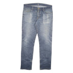 CARHARTT Mens Jeans Blue Regular Straight Denim Medium W36 L32 Classic Zip