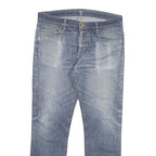 CARHARTT Mens Jeans Blue Regular Straight Denim Medium W36 L32 Classic Zip
