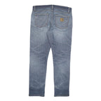 CARHARTT Mens Jeans Blue Regular Straight Denim Medium W36 L32 Classic Zip