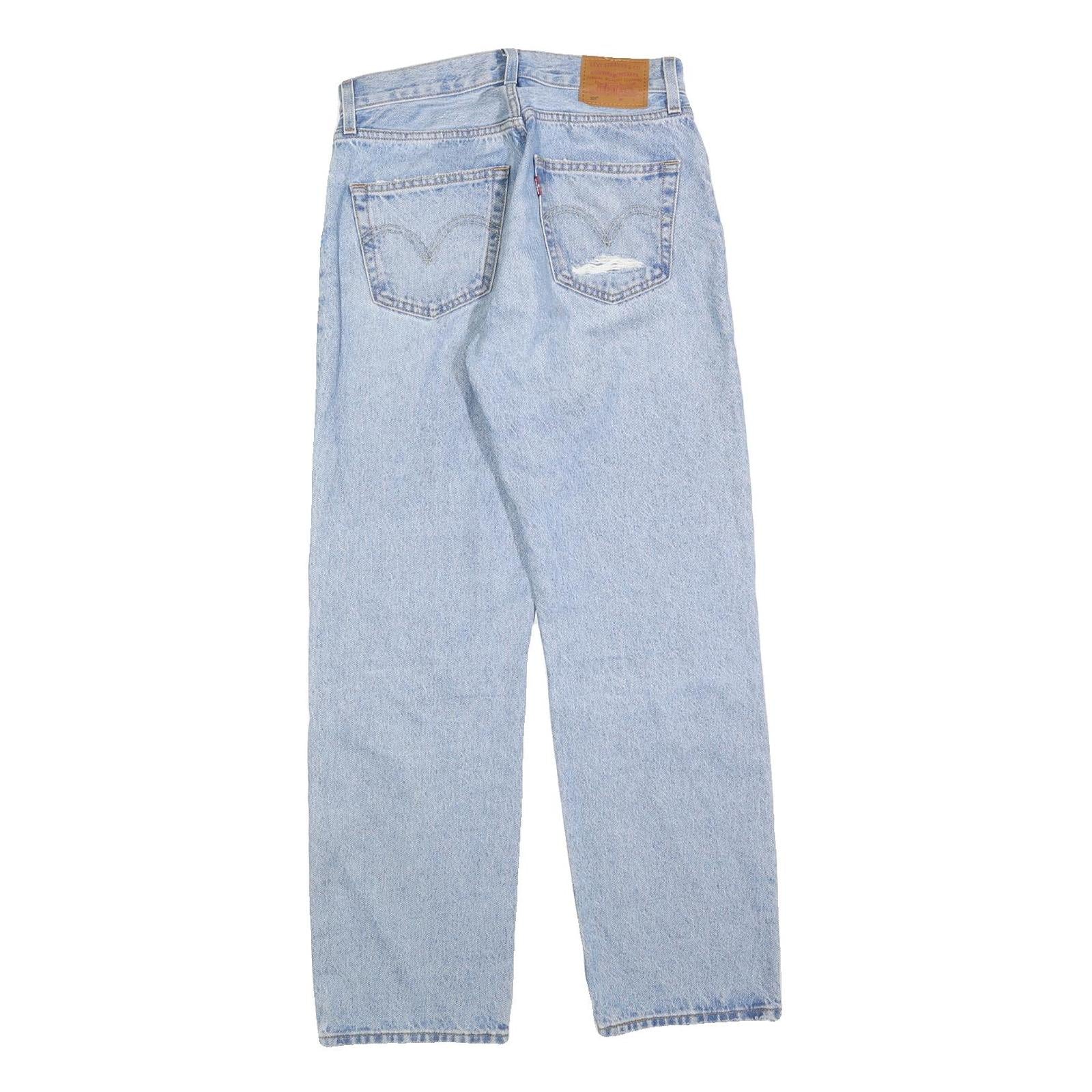 LEVI'S 501 Big E Womens Jeans Blue Regular Straight Denim Light W28 L30