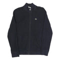 LACOSTE Mens Navy Blue Cotton Blend Zip Jacket S Casual Sportswear Track Top