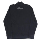 LACOSTE Mens Navy Blue Cotton Blend Zip Jacket S Casual Sportswear Track Top