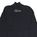 LACOSTE Mens Navy Blue Cotton Blend Zip Jacket S Casual Sportswear Track Top
