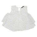ZARA Womens Printed Top White Sleeveless Spotted M