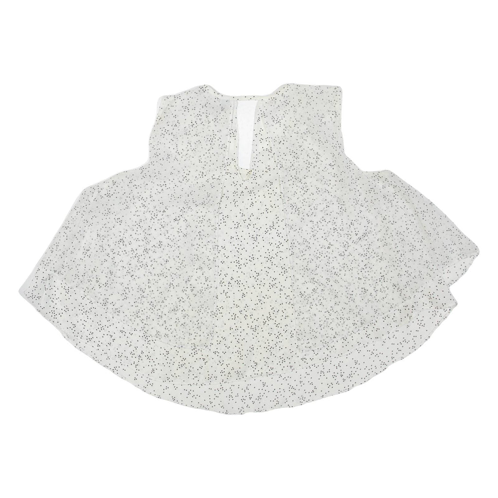 ZARA Womens Printed Top White Sleeveless Spotted M