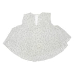 ZARA Womens Printed Top White Sleeveless Spotted M
