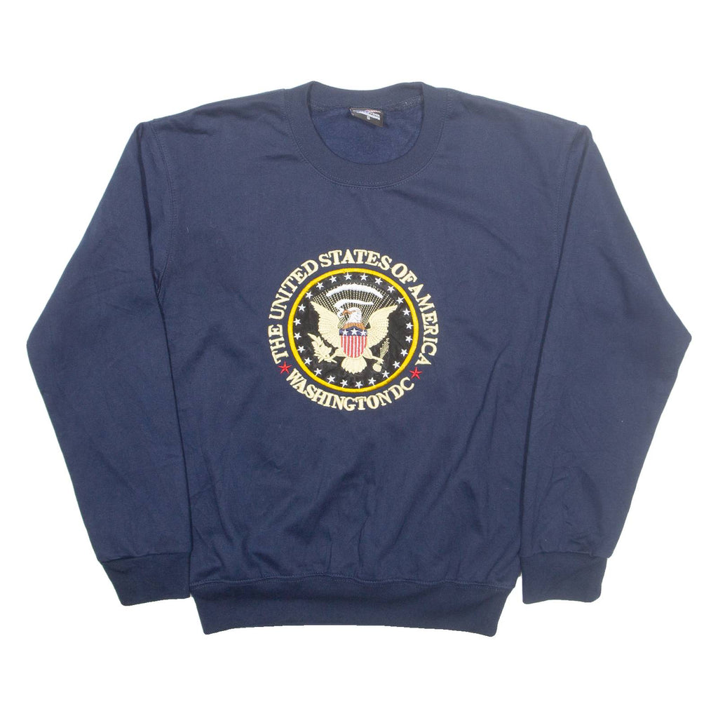 NT SOUVENIR Washington DC Womens Sweatshirt Blue USA S