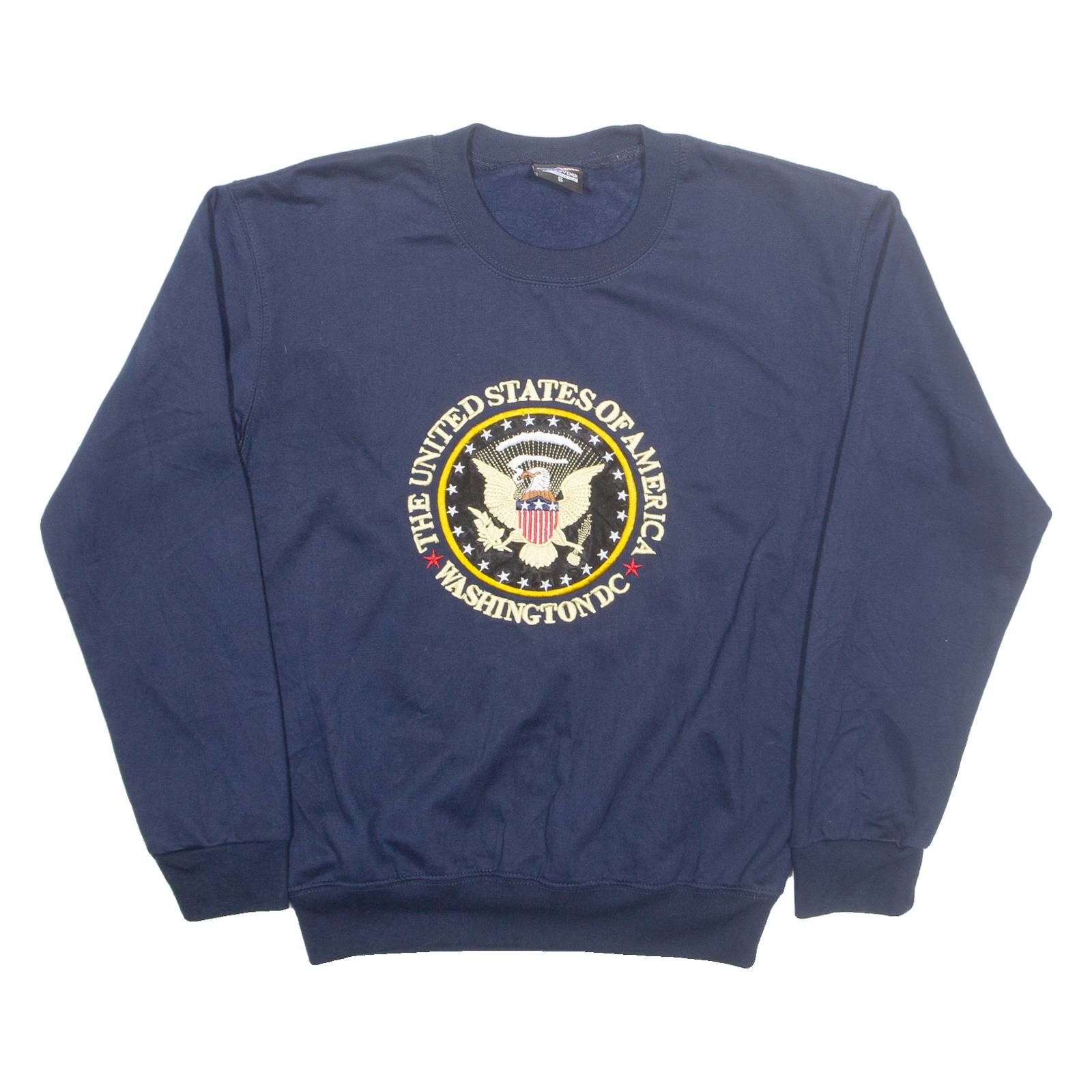 NT SOUVENIR Washington DC Womens Sweatshirt Blue USA S