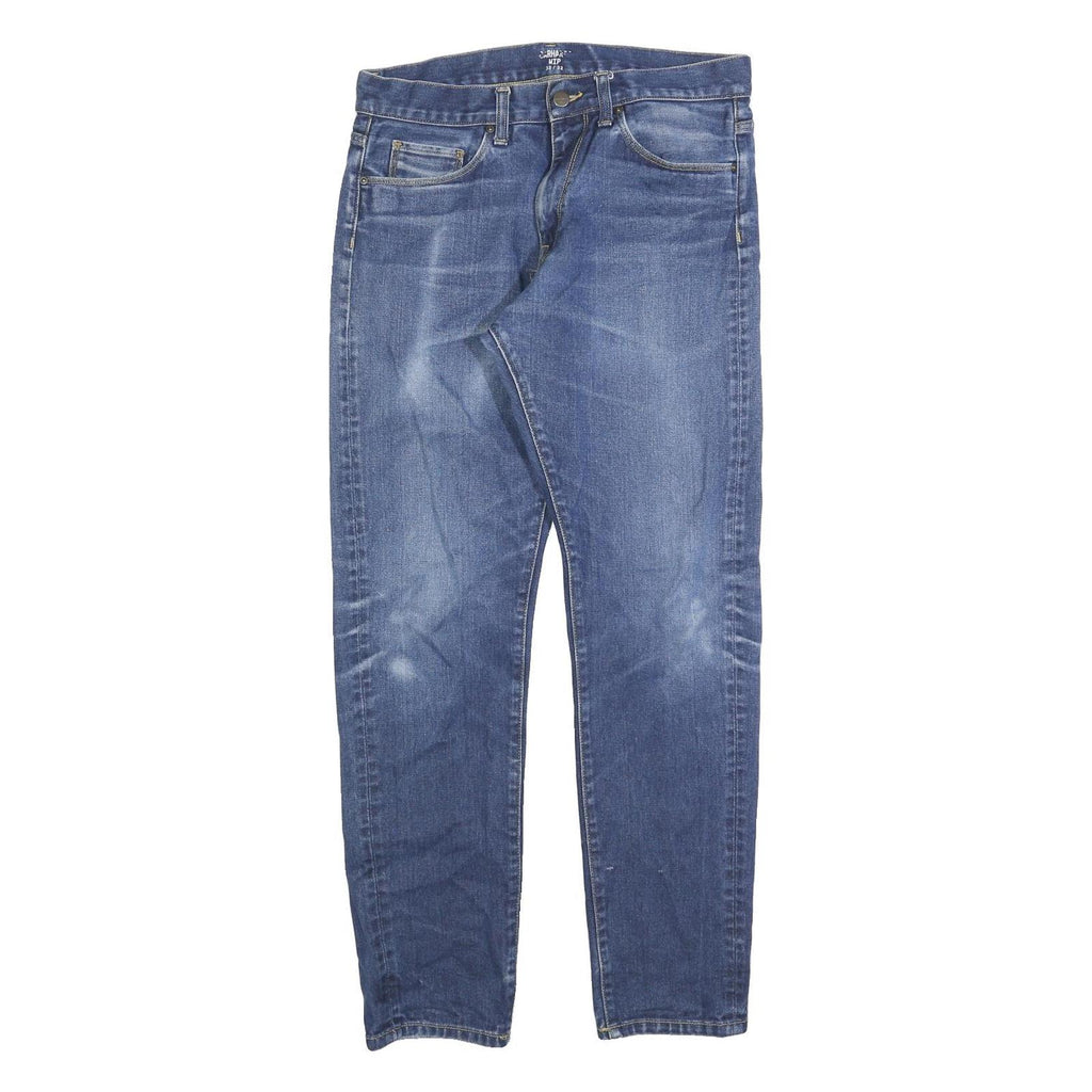 CARHARTT Mens Jeans Blue Slim Skinny Denim Medium W32 L32 Zip Casual Wear