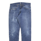 CARHARTT Mens Jeans Blue Slim Skinny Denim Medium W32 L32 Zip Casual Wear