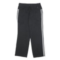 ADIDAS Womens Joggers Black & White Slim Straight UK 12 W30 L30 Cotton Blend