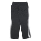 ADIDAS Womens Joggers Black & White Slim Straight UK 12 W30 L30 Cotton Blend