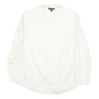 TOMMY HILFIGER Womens White Shirt Long Sleeve Collared M Classic Cotton Blend