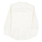 TOMMY HILFIGER Womens White Shirt Long Sleeve Collared M Classic Cotton Blend