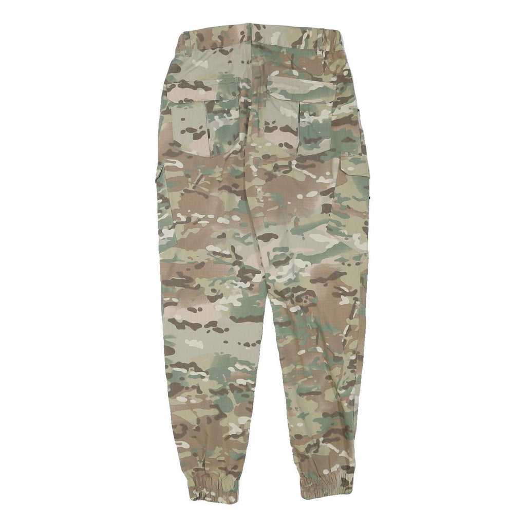 OUTDOOR TACTICS Mens Cotton Blend Relaxed Cargo Camouflage Trousers W26 L29