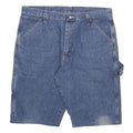DICKIES Mens Denim Blue Workwear Carpenter Shorts 2XL W36 Cotton Blend