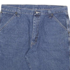 DICKIES Mens Denim Blue Workwear Carpenter Shorts 2XL W36 Cotton Blend