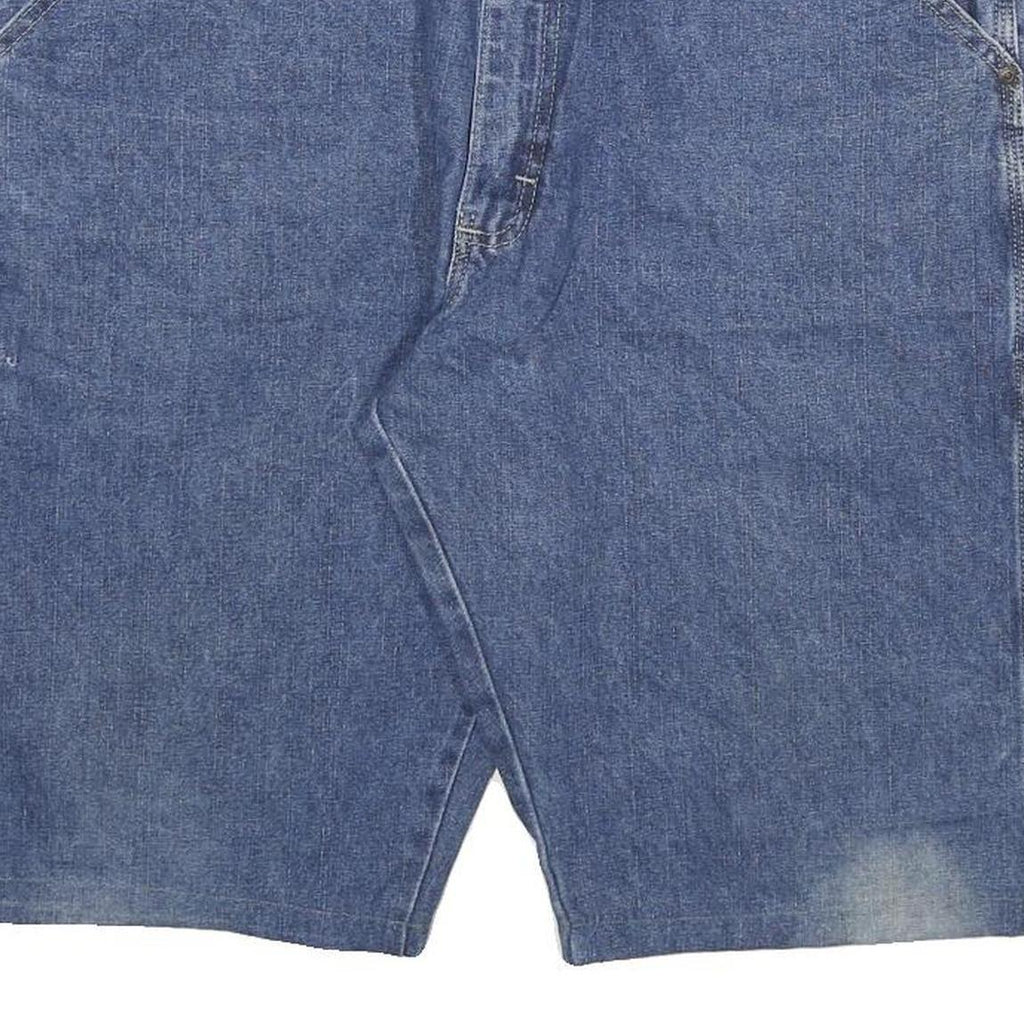 DICKIES Mens Denim Blue Workwear Carpenter Shorts 2XL W36 Cotton Blend