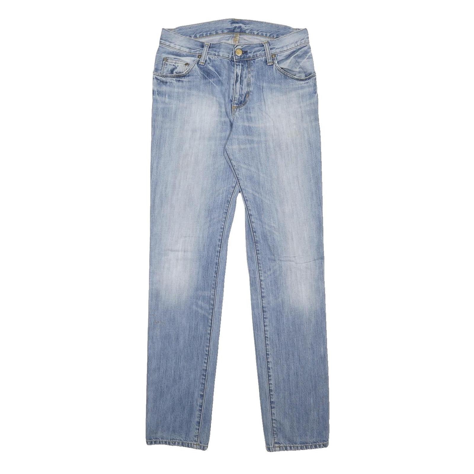 CARHARTT Mens Jeans Blue Slim Skinny Denim Light Wash W29 L32 Casual Zip Fly