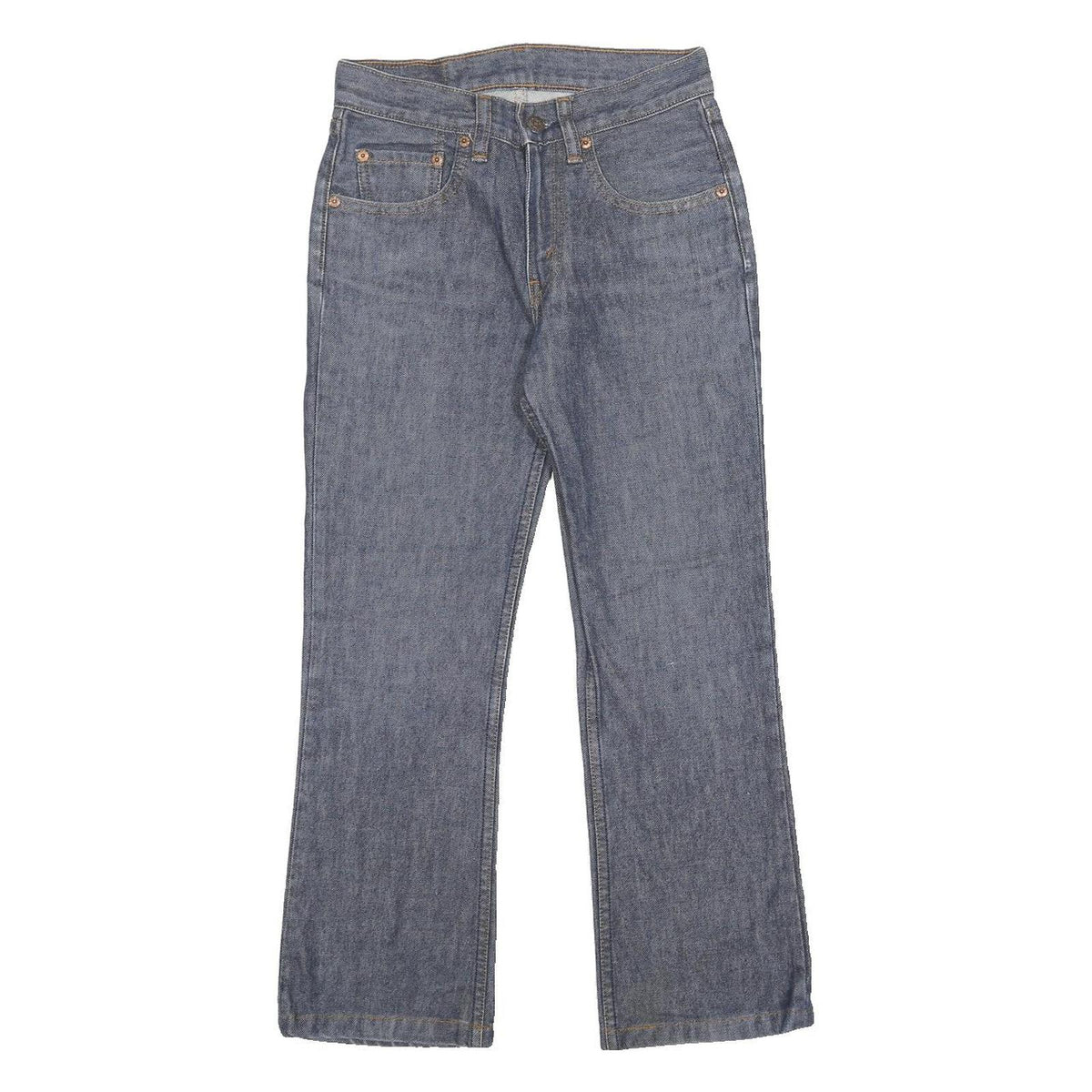LEVI'S 558 Womens Jeans Blue Regular Straight Denim Medium W25 L24 Classic Zip