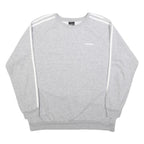 ADIDAS Womens Grey Sweatshirt Crew Neck M Cotton Blend Casual Retro