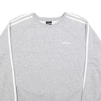 ADIDAS Womens Grey Sweatshirt Crew Neck M Cotton Blend Casual Retro