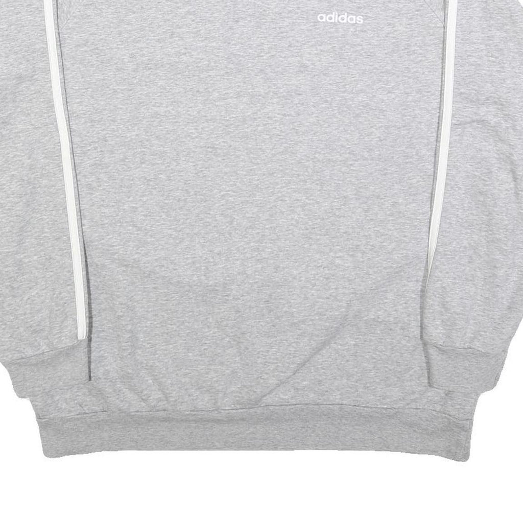 ADIDAS Womens Grey Sweatshirt Crew Neck M Cotton Blend Casual Retro