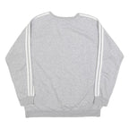 ADIDAS Womens Grey Sweatshirt Crew Neck M Cotton Blend Casual Retro