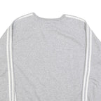 ADIDAS Womens Grey Sweatshirt Crew Neck M Cotton Blend Casual Retro