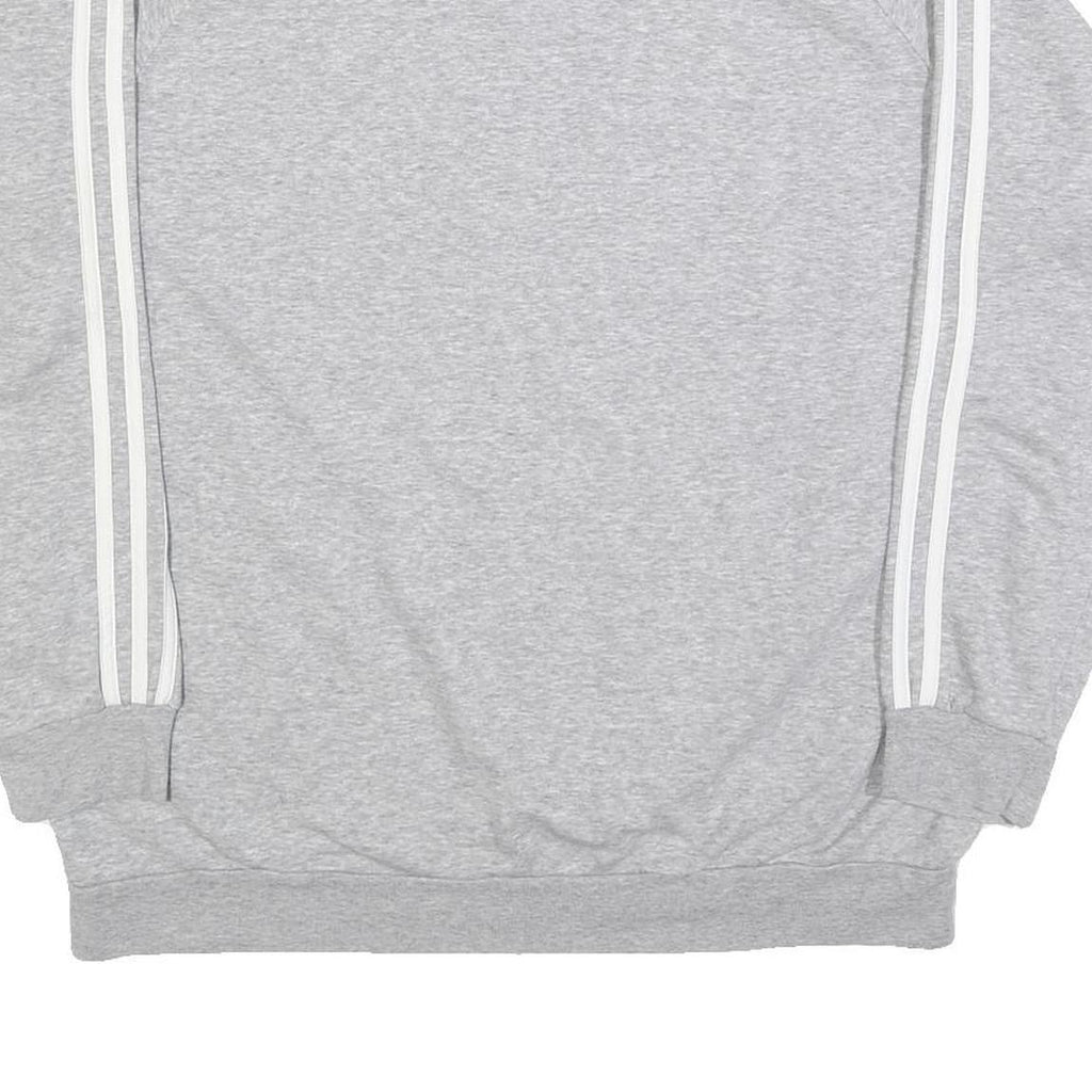 ADIDAS Womens Grey Sweatshirt Crew Neck M Cotton Blend Casual Retro