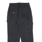 DICKIES Mens Regular Fit Black Cotton Blend Workwear Trousers W32 L30