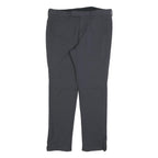 PRADA Womens Polyester Blend Black Slim Trousers W34 L30 Zip Closure Stylish