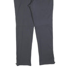 PRADA Womens Polyester Blend Black Slim Trousers W34 L30 Zip Closure Stylish