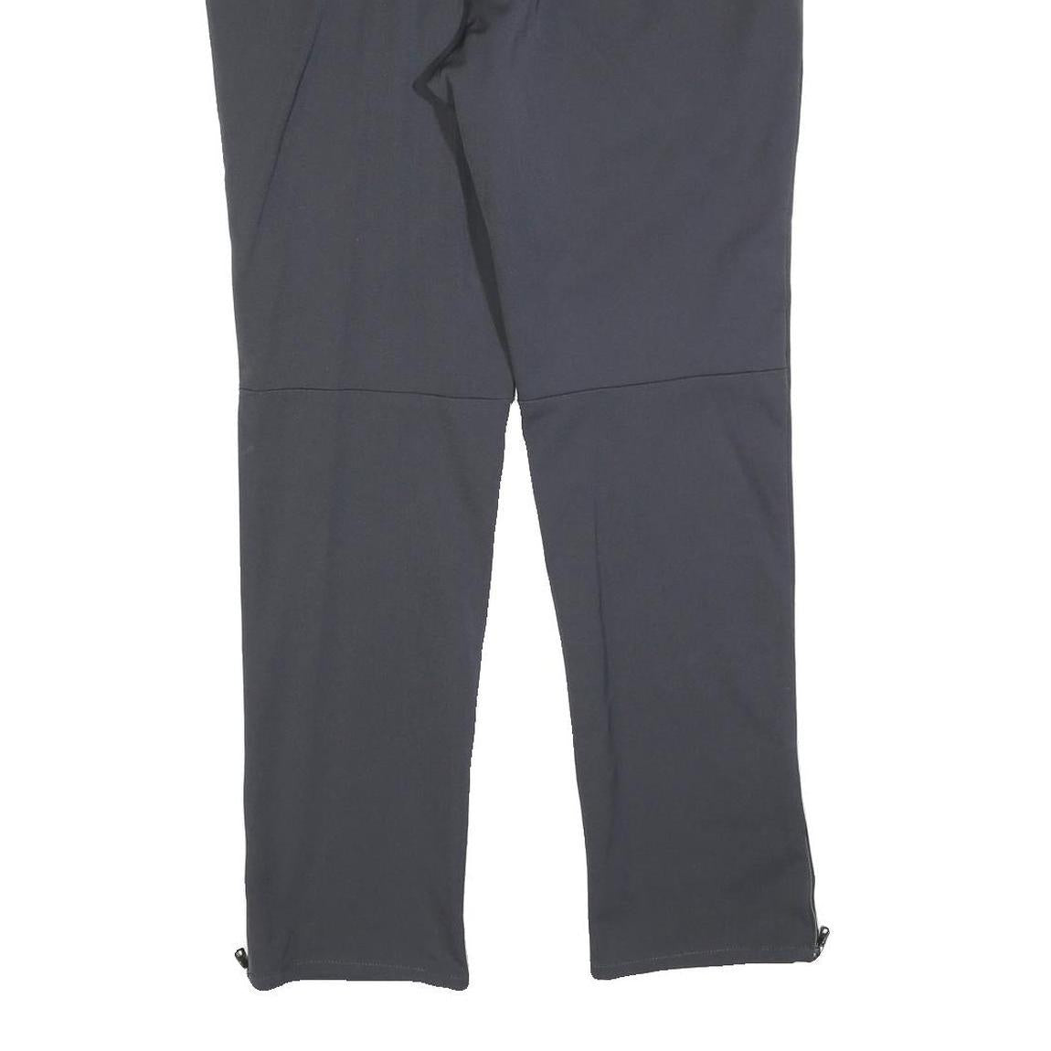 PRADA Womens Polyester Blend Black Slim Trousers W34 L30 Zip Closure Stylish