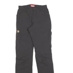 FJALLRAVEN Womens Polyester Black Slim Trousers W26 L34 Outdoor Adventure Zip