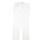 LAUREN RALPH LAUREN Womens Cotton Blend White Slim Straight Trousers W30 L28