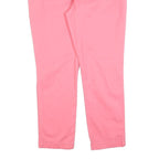 TOMMY HILFIGER Womens Cotton Blend Pink Slim Straight Trousers W34 L28 Stylish