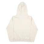 H&M Womens Cream Pullover Hoodie M Cotton Blend Casual Essential