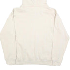 H&M Womens Cream Pullover Hoodie M Cotton Blend Casual Essential