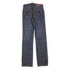 TOMMY HILFIGER Womens Regular Blue Denim Dark Zip Jeans W25 L32 Classic Fit