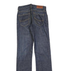 TOMMY HILFIGER Womens Regular Blue Denim Dark Zip Jeans W25 L32 Classic Fit