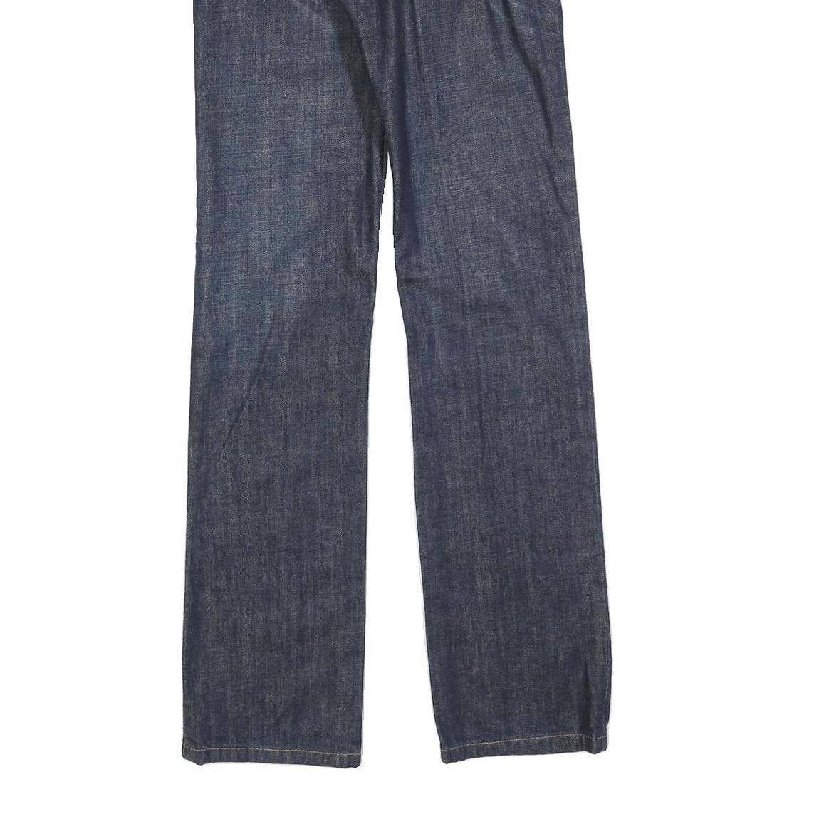 TOMMY HILFIGER Womens Regular Blue Denim Dark Zip Jeans W25 L32 Classic Fit