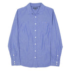 TOMMY HILFIGER Womens Blue Shirt M Cotton Blend Classic Button Up Casual