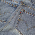 LEVI'S Mens Blue Relaxed Straight Denim Cotton Medium W31 L30 Five Pocket Zip